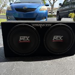 2 12in Subwoofers With Box
