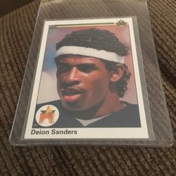 Baseball Card 1990 Upperdeck Deion Sanders Rookie