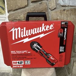 Milwaukee M12 FUEL ProPress Kit (3 Jaws, Battery & Charger Included