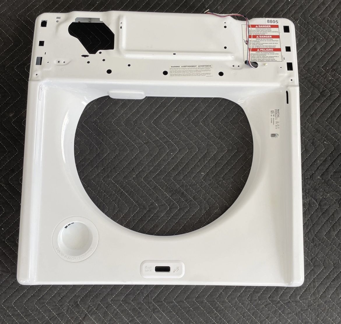 Maytag Washer Top Panel Part # W11391547 ; W11513251