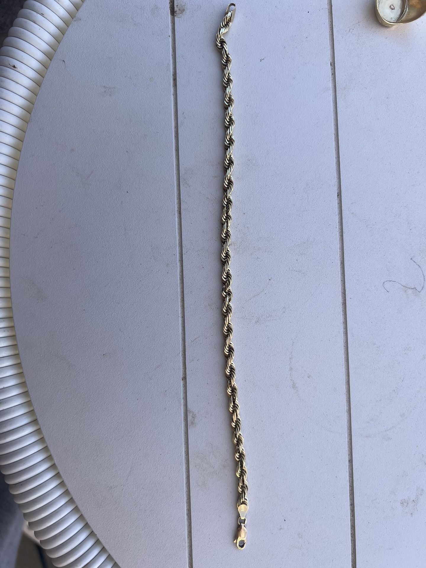 14 Gold Rope Bracelet