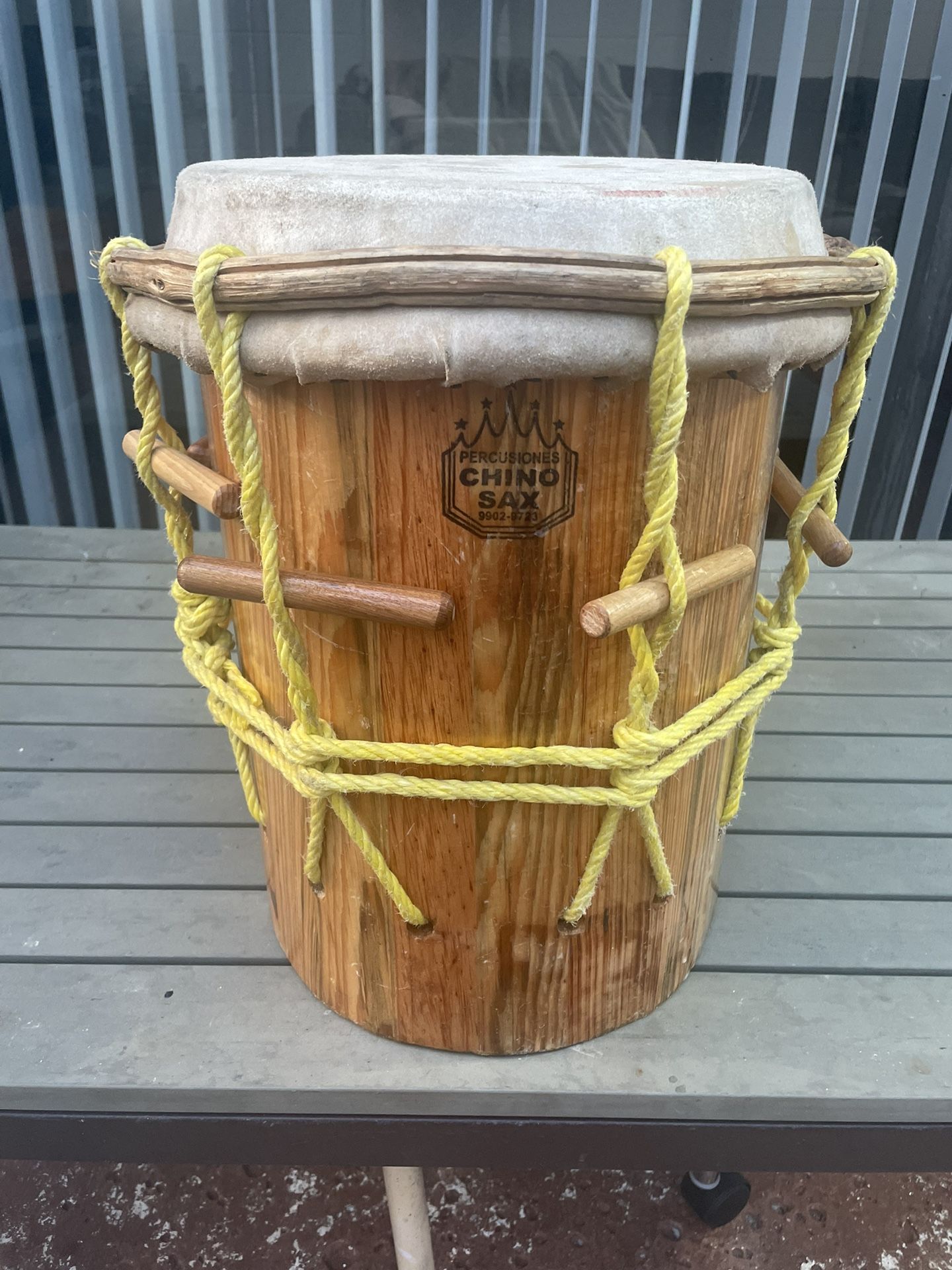 Tambor Garifuna Honduras, Made by Chino Sax Percusiones 11”