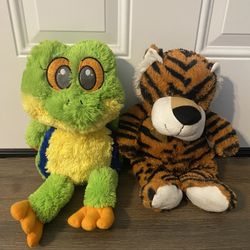 Frog & Tiger Plush Toys 