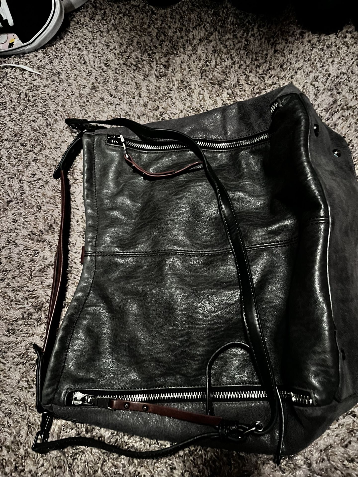 Large Cross Body / Shoulder Bag, Vegan Leather