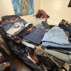 Huge Jeans Lot Over 300 Pair Of Levi’s Hollister And More 