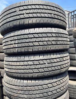 225/75/16 Hankook vendo un set de llantas usadas excelente condiciones de vida las 4 ✅🤩I am selling a set of used tires, all 4 in excellent living co