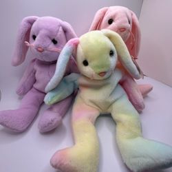 Hippity, Hoppity, Floppity TY Beanie Baby | PVC Pellets!! TAG ERRORS!! RARE FIND