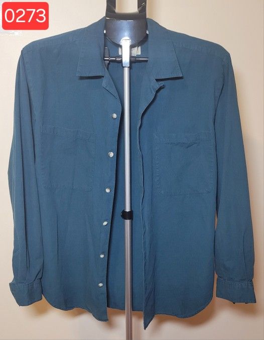 Banana Republic L Button Down Shirt - Blue (0273)