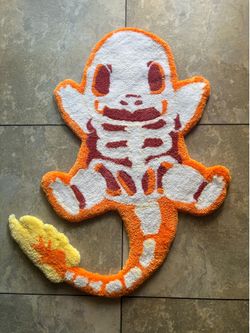 HANDMADE SKELETON CHARMANDER RUG