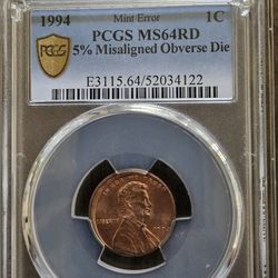 1994 Mint Error 1cent