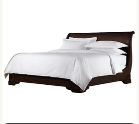 Restoration Hardware Marston Queen Sleigh Bed Cherry Classic Solid Wood   - Ready for pickup -Moving!