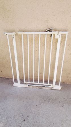 White Metal Baby Safety Gate