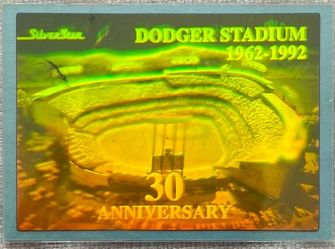Dodger Stadium 30th Anniversary Hologram Card