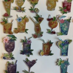 Completed Diamond Art Magnets