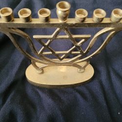 Brass Hanukkah Menorah