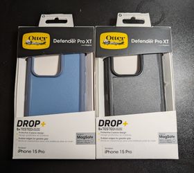 Protective OtterBox Defender Pro XT cases for iPhone 15 Pro
