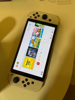 Nintendo Switch OLED White w/ Dock and accessories like new