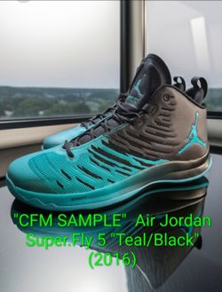 CFM SAMPLE Jordan https://offerup.com/redirect/?o=U3VwZXIuRmx5 5 "Teal/Black" (2016) Mens 14 Like New W/Rep Box