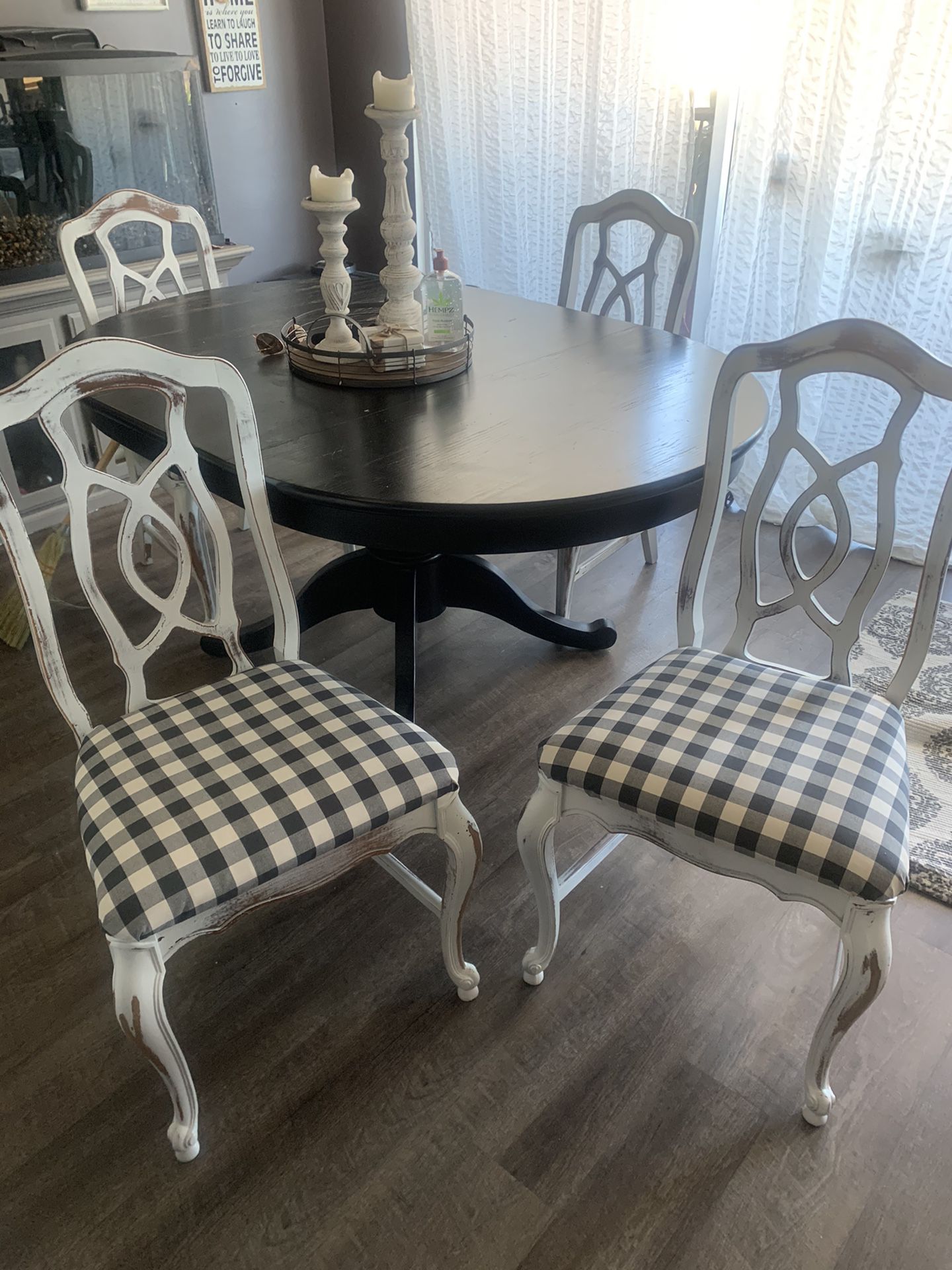 4 Dining room chairs - Farm House Style