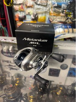 New Shimano Metanium baitcaster fishing reel.