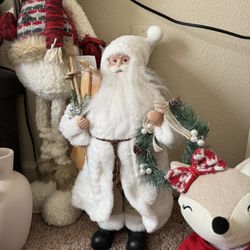 Doll And Santa Christmas Like New