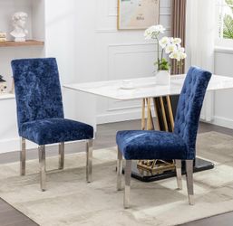 Set of 4- Blue Dining Chair