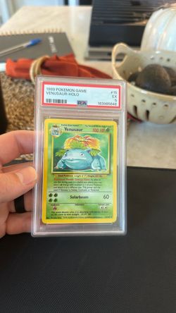 1999 Pokémon Venusaur Holo PSA 5 EX #15