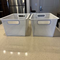 2 Storage Baskets