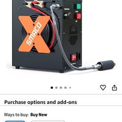 MACO PCP Air Compressor 4500Psi/30Mpa High Pressure Air Compressor Paintball Scuba Tank Compressor HPA Pump Fill Station Auto-Stop,Oil-Free Powered by