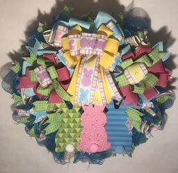 Easter bunny wreath 24”