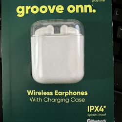 Groove Onn Bluetooth Wireless Earphones with Charging Case 