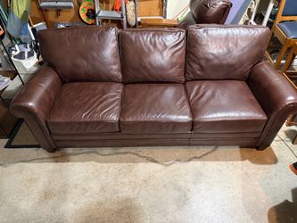 Stickley leather couch