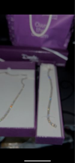 Tennis Bracelet & necklace  set