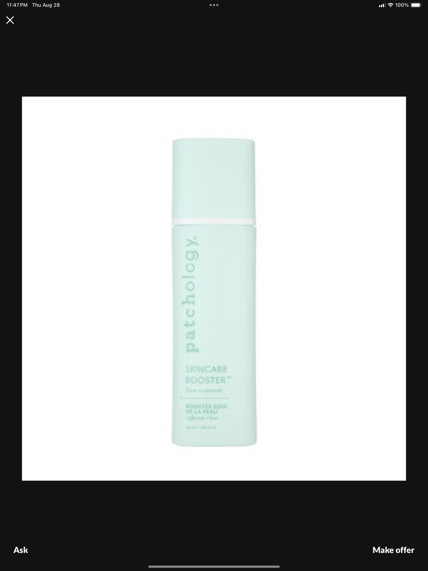 Patchology a full-size Skincare Booster Firm + Smooth (1.69 oz.)