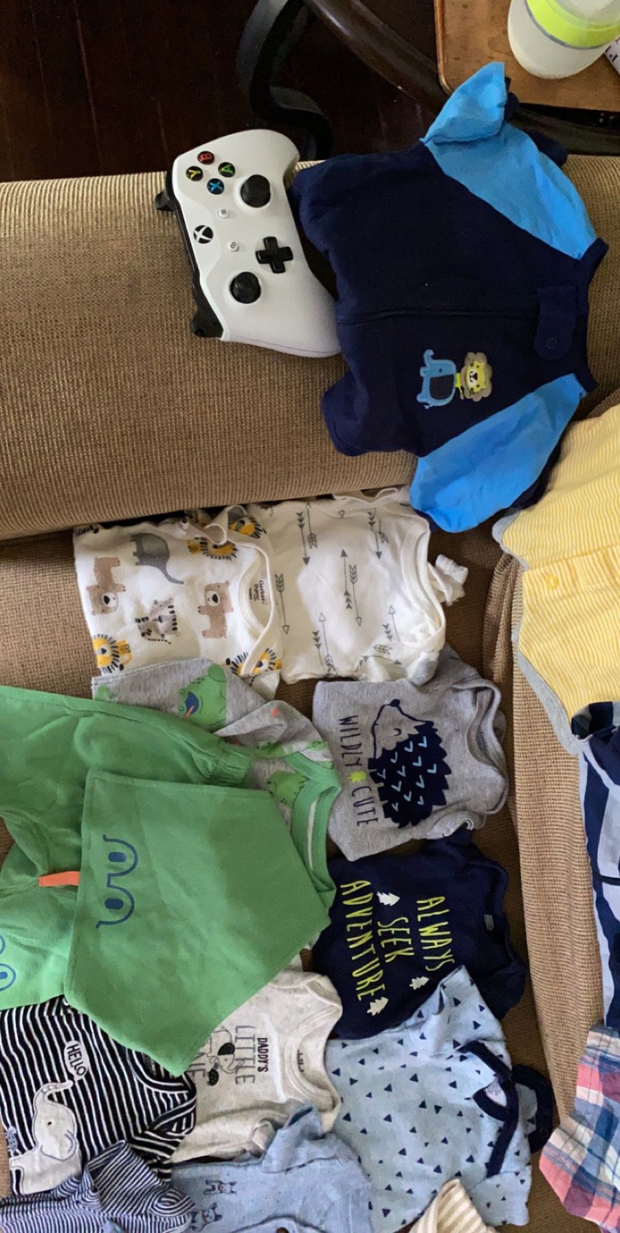 Carter, Gerber, and Cat & Jack Preemie/NB boys 19 item lot