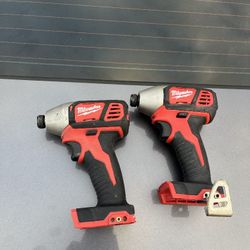 Milwaukee M18 Taladros De Impacto $100 Por Los Dos Firme Precio 