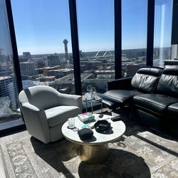 West Elm Reclining Leather Couch