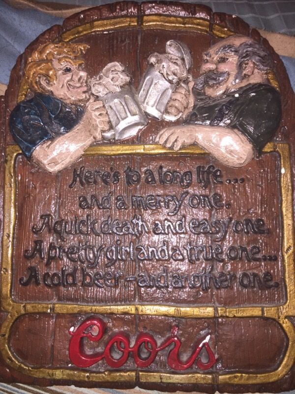Beer plaque