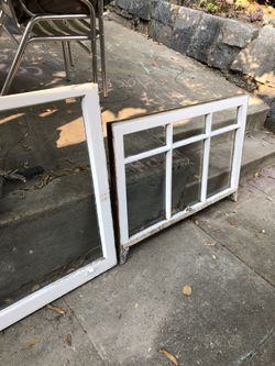 Vintage wood windows