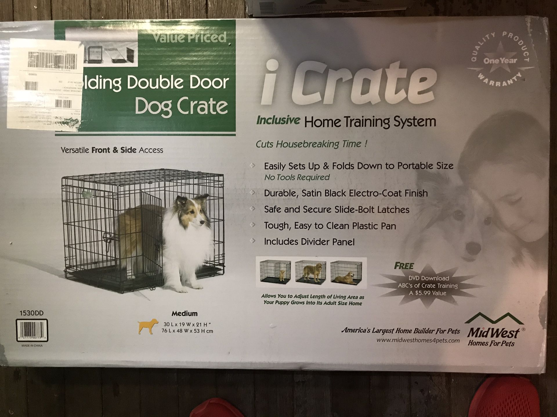 Dog crate —-brand new
