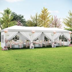 HEAVY DUTY 3mm Winado 29.53-ft x 9.84-ft Rectangle White wedding camping summer or party canopy tent