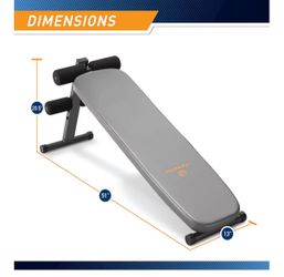 Brand New In Box Exercise Bench Slanted Home Gym Adjustable Slant Workout Strength Training Weights Marcy Utility Board