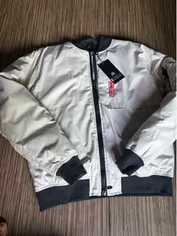 White Bomber Jacket RAW GEAR