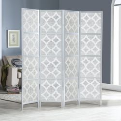 Silver Diamond Room Divider