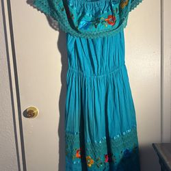 Mexican Floral Dress