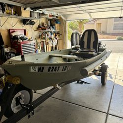 1972 12 Ft Sears Boat And Trailer. 