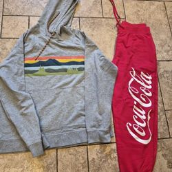COCA COLA SWEATS/LL BEAN SWEATSHIRT 