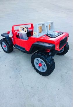 Red Jeep Hurricane 12volt Electric Kid Ride On Car Power Wheels