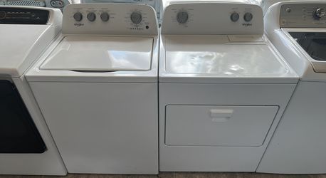 Whirlpool Washer and Dryer Set Electric White Very Quiet
