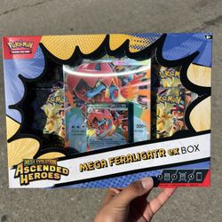 Pokemon Ascended Heroes Mega Feraligatr Ex Box